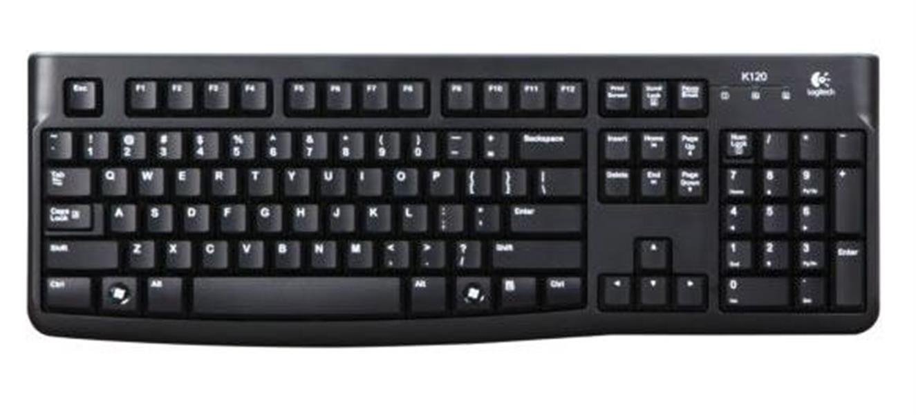 Logitech Keyboard K120 for Business toetsenbord USB Scandinavisch Zwart