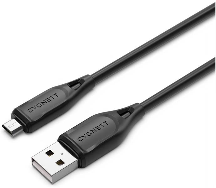 Cygnett Essentials Micro-USB to USB-A Cable 1m Black
