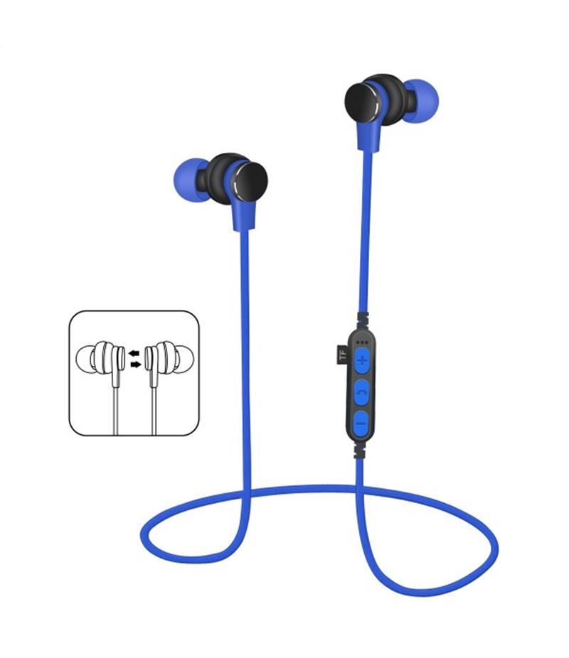 Platinet In-Ear Earphones Bluetooth V4 2 microSD MIC - model 1061 - Blue