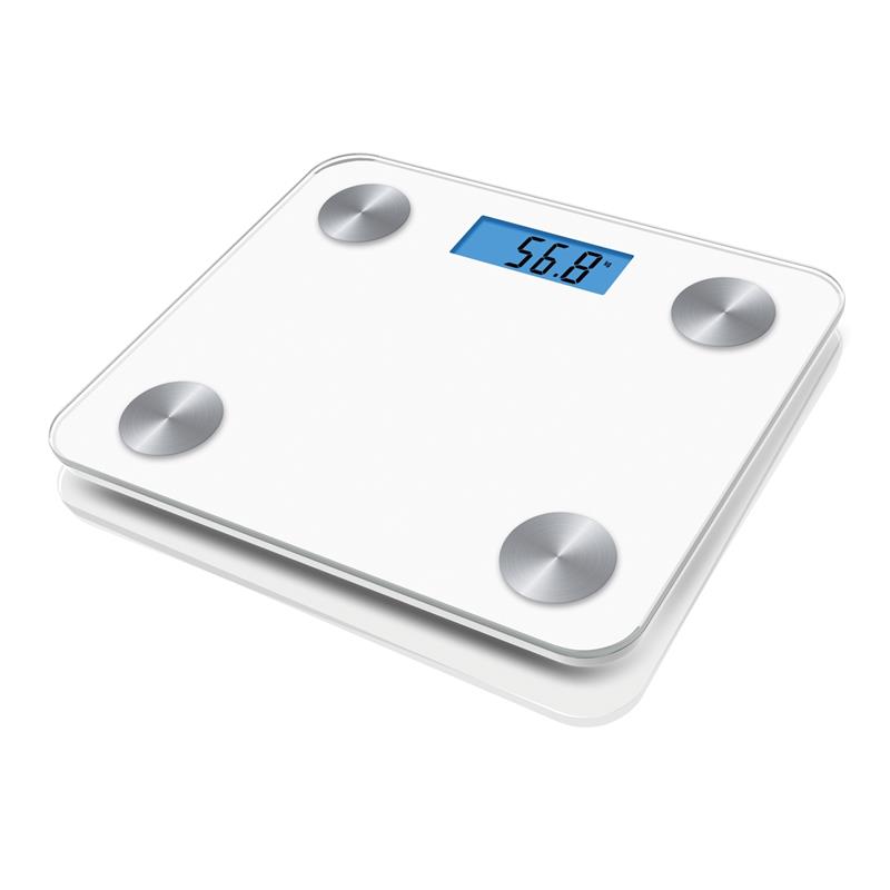 Platinet personen weegschaal body scale - wit - bluetooth en app