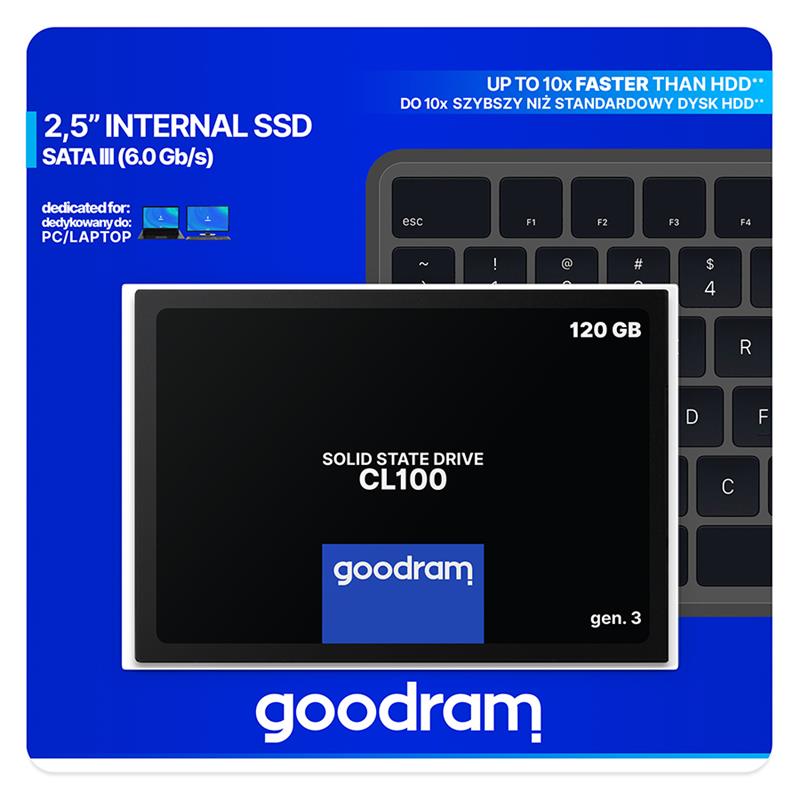 Goodram CL100 gen.3 2.5"" 120 GB SATA III 3D TLC NAND