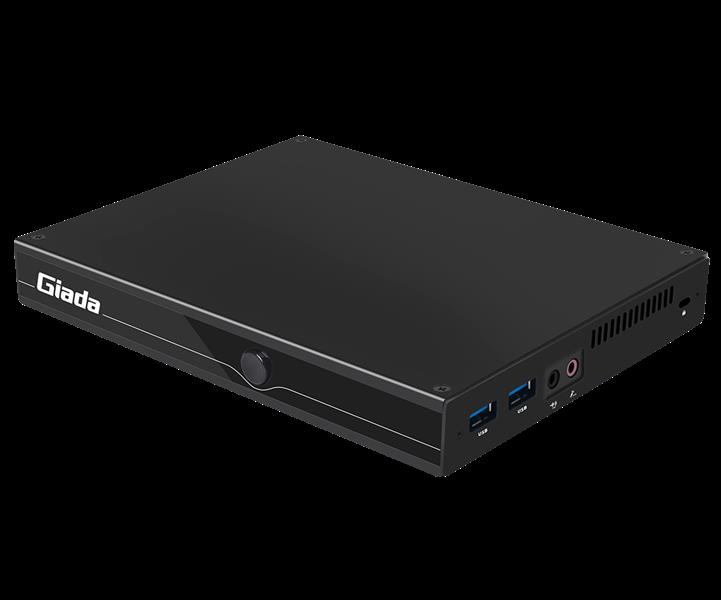 Giada MiniPC barebone F106D-FV passive cooling fanless Intel Celeron N5100 UHD Graphics Onboard 4 GB LPDDR4 1x M 2 1x mSata 1x GBit LAN RTL8111H 4 x U