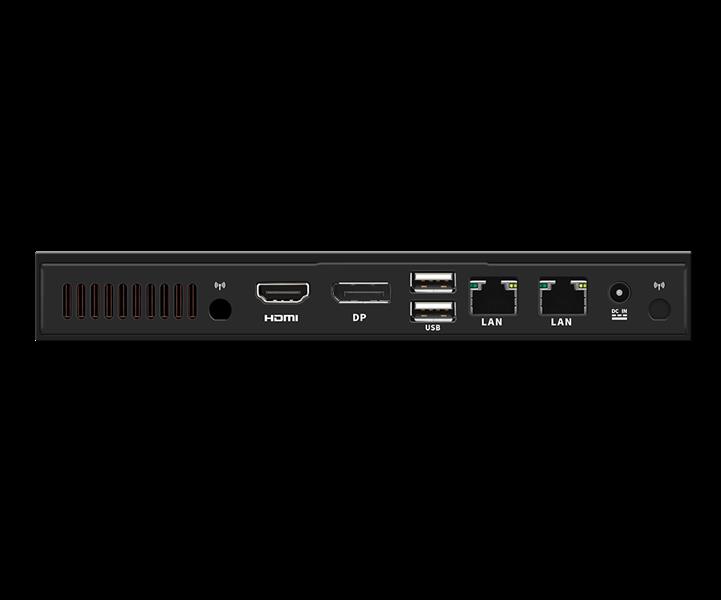 Giada MiniPC barebone F106D-FV passive cooling fanless Intel Celeron N5100 UHD Graphics Onboard 4 GB LPDDR4 1x M 2 1x mSata 1x GBit LAN RTL8111H 4 x U