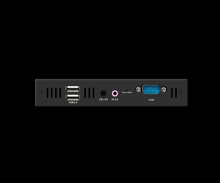 Giada MiniPC barebone F106D-FV passive cooling fanless Intel Celeron N5100 UHD Graphics Onboard 4 GB LPDDR4 1x M 2 1x mSata 1x GBit LAN RTL8111H 4 x U