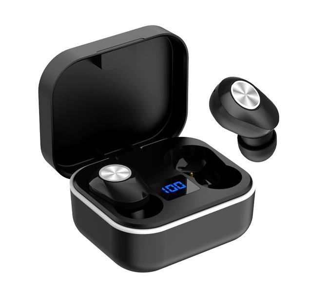 Platinet PM1030B hoofdtelefoon/headset Draadloos In-ear Oproepen/muziek Bluetooth Zwart