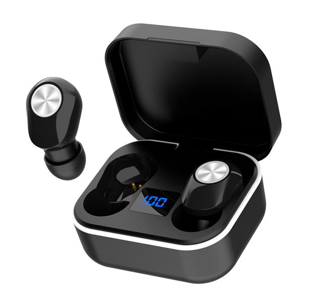 Platinet PM1030B hoofdtelefoon/headset Draadloos In-ear Oproepen/muziek Bluetooth Zwart