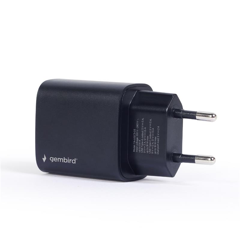 USB Type-C snellader 18 W zwart