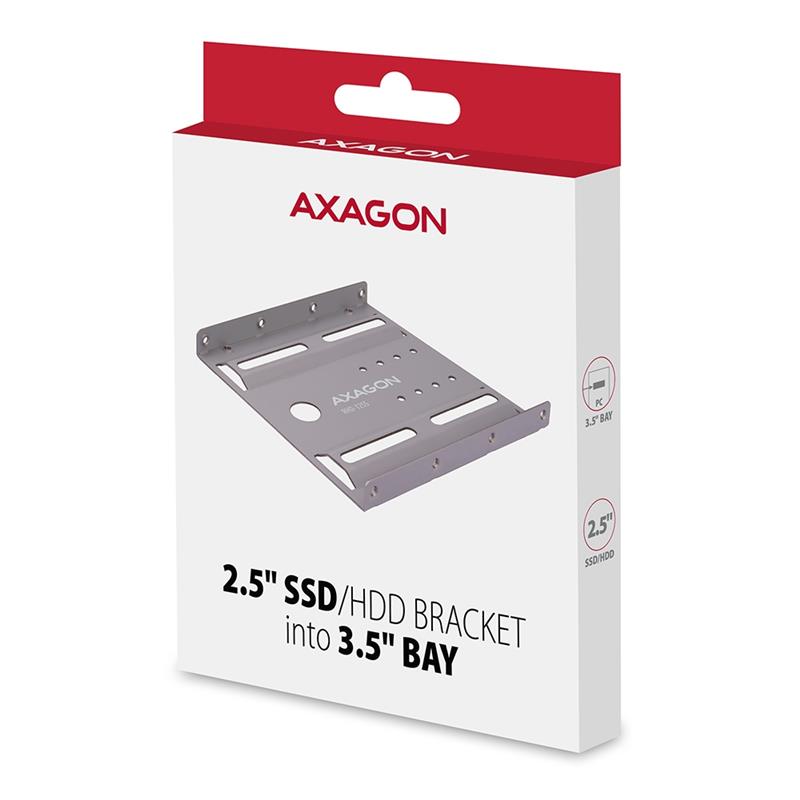 AXAGON Reduction for 1x 2 5 HDD into 3 5 position grey