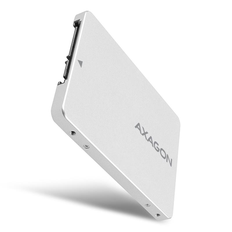 AXAGON SATA - M 2 SSD SATA up to 80mm SSD ALU body silver