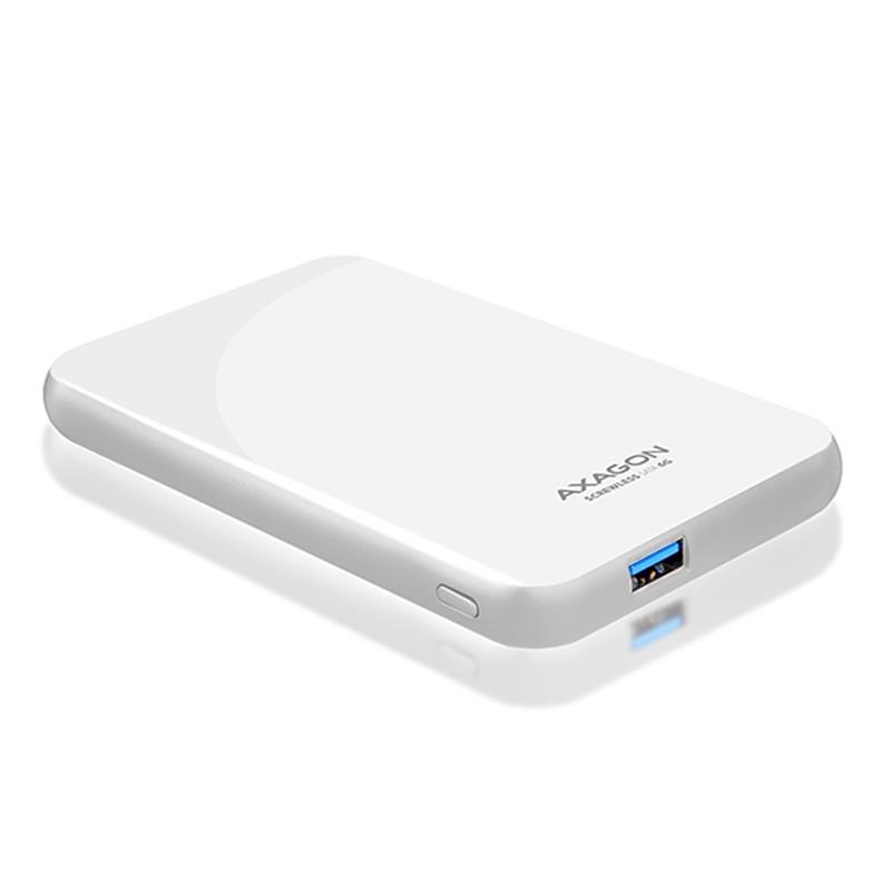 AXAGON USB3 0 - SATA 6G 2 5 External SCREWLESS Box White *USBAM *USBAF *SATAF