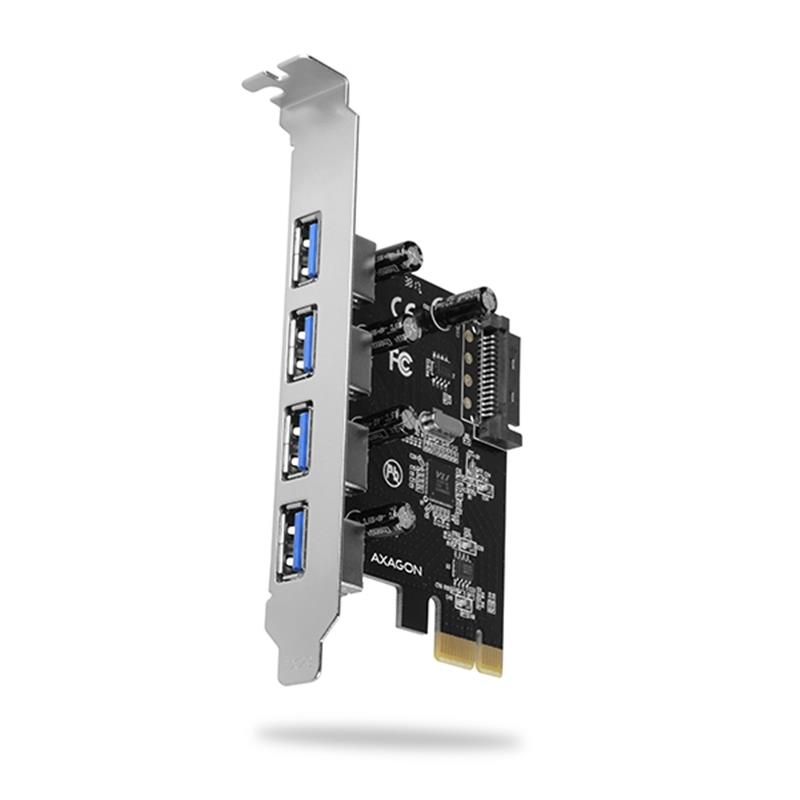AXAGON PCIe Adapter 4x USB3 0 UASP VIA