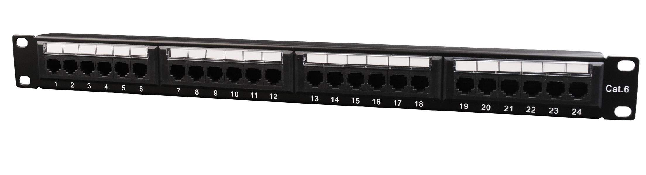 Gembird Cat6 24-poorts patchpanel met kabelorganizer