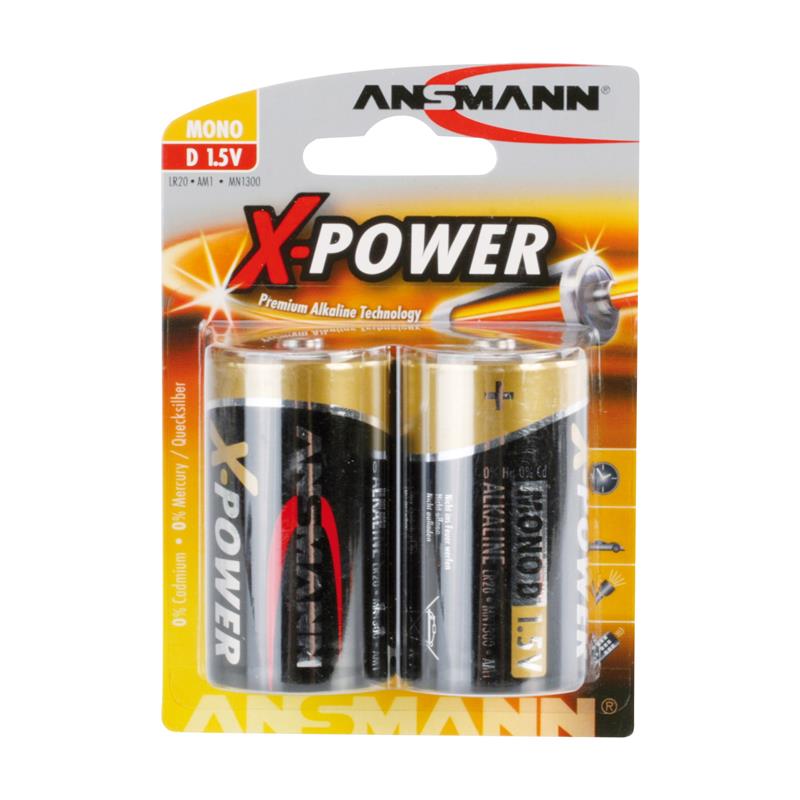 Ansmann alkaline X-Power battery Mono D 2 pcs pack 5015633 
