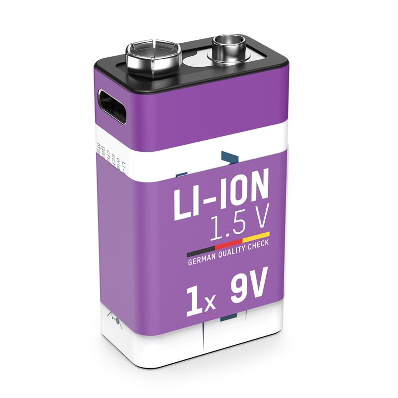 ANSMANN 1315-0005 Li-Ion battery 9V E-Block type 400 min 340 mAh 1 box