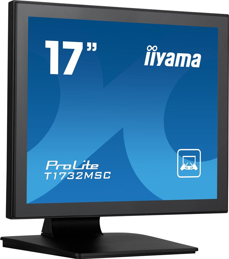 iiyama ProLite T1732MSC-B1SAG computer monitor 43,2 cm (17"") 1280 x 1024 Pixels Full HD LED Touchscreen Tafelblad Zwart