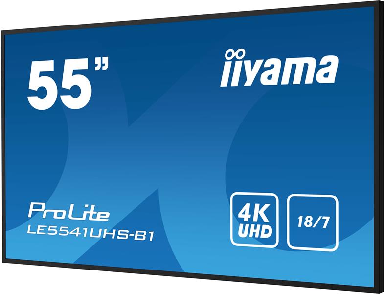 iiyama LE5541UHS-B1 beeldkrant Digitale signage flatscreen 138,7 cm (54.6"") LCD 350 cd/m² 4K Ultra HD Zwart 18/7