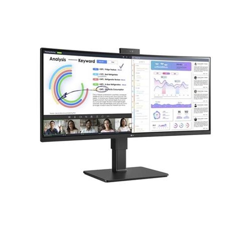 LG 34BQ77QC-B computer monitor 86,4 cm (34"") 3440 x 1440 Pixels UltraWide Dual Quad HD LCD Zwart