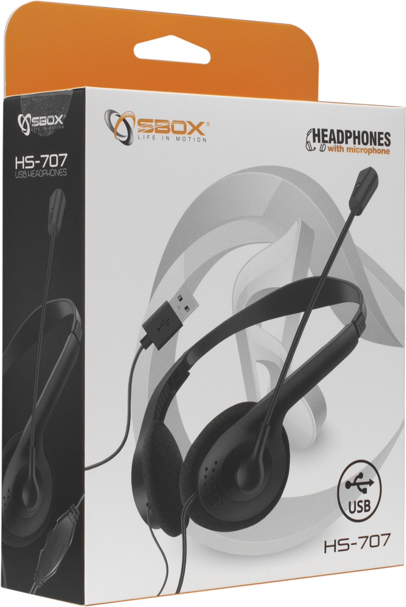 Sbox PC headset HS-707 met USB aansluiting