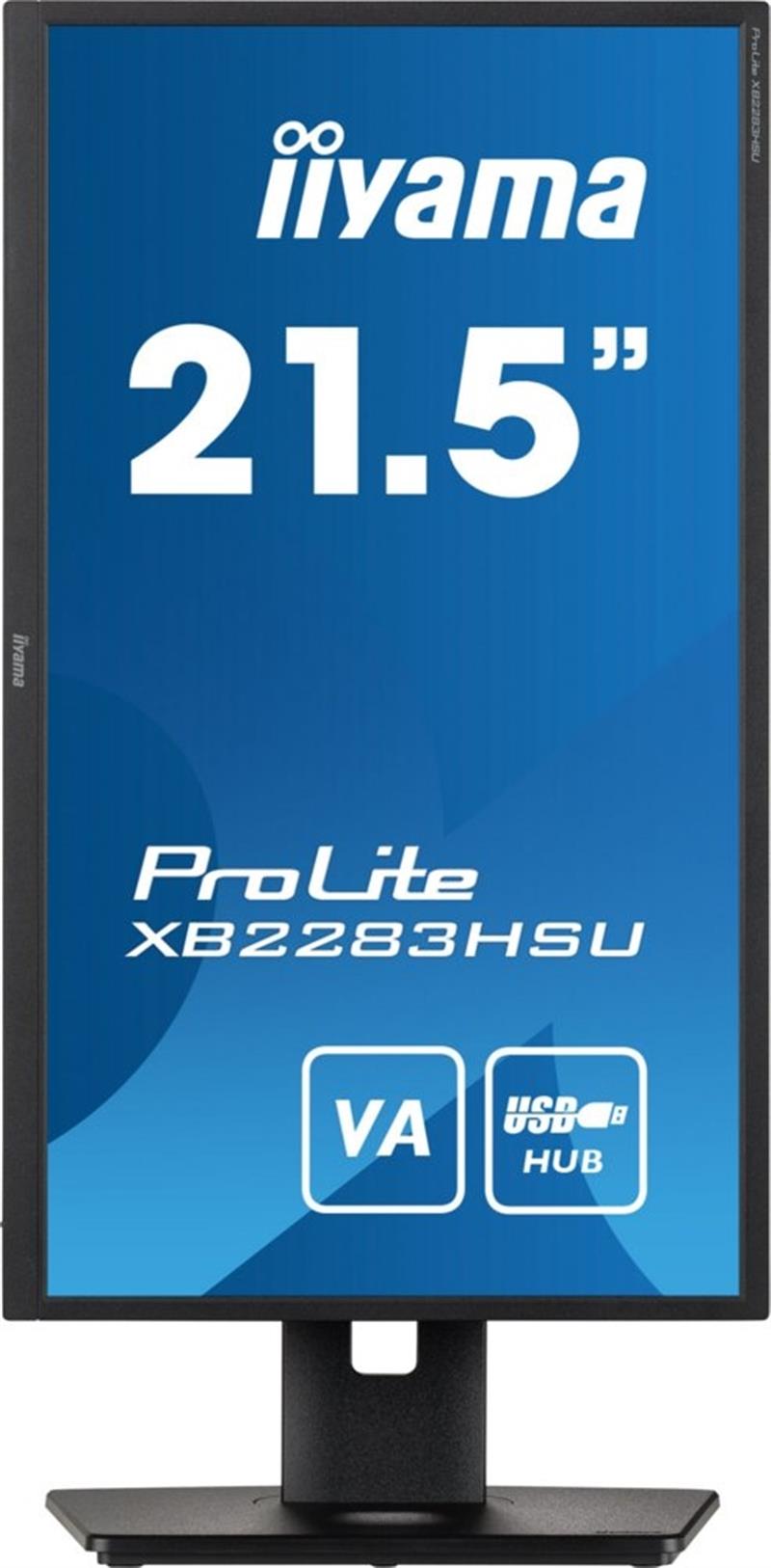 iiyama ProLite XB2283HSU-B1 computer monitor 54,6 cm (21.5) 1920 x 1080 Pixels Full HD LED Zwart RENEWED