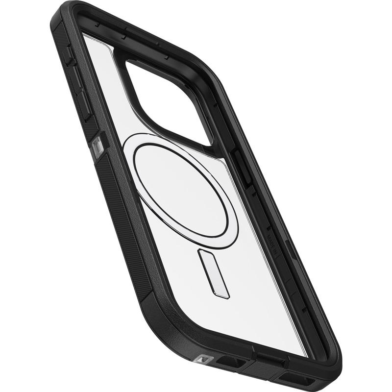 OtterBox Defender XT Series voor iPhone 15 Pro Max, Dark Side (Clear / Black)