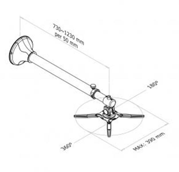 Neomounts projector wandsteun