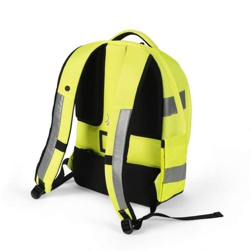 Dicota Hi-Vis rugzak Geel Polyethyleentereftalaat PET Thermoplastic polyurethaan TPU 
