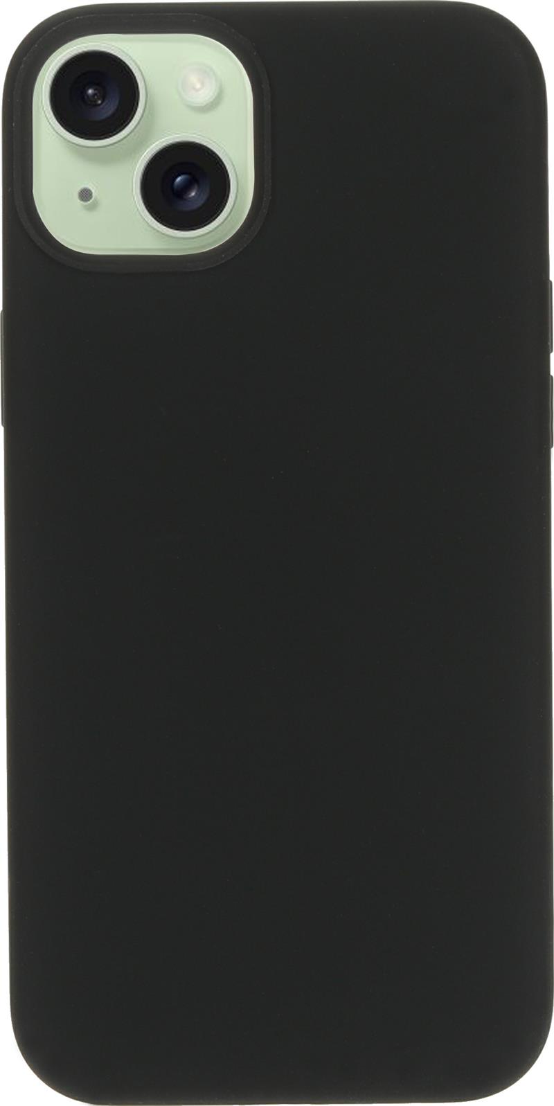 Mobiparts Silicone Cover Apple iPhone 15 Plus Black (Magsafe Compatible)