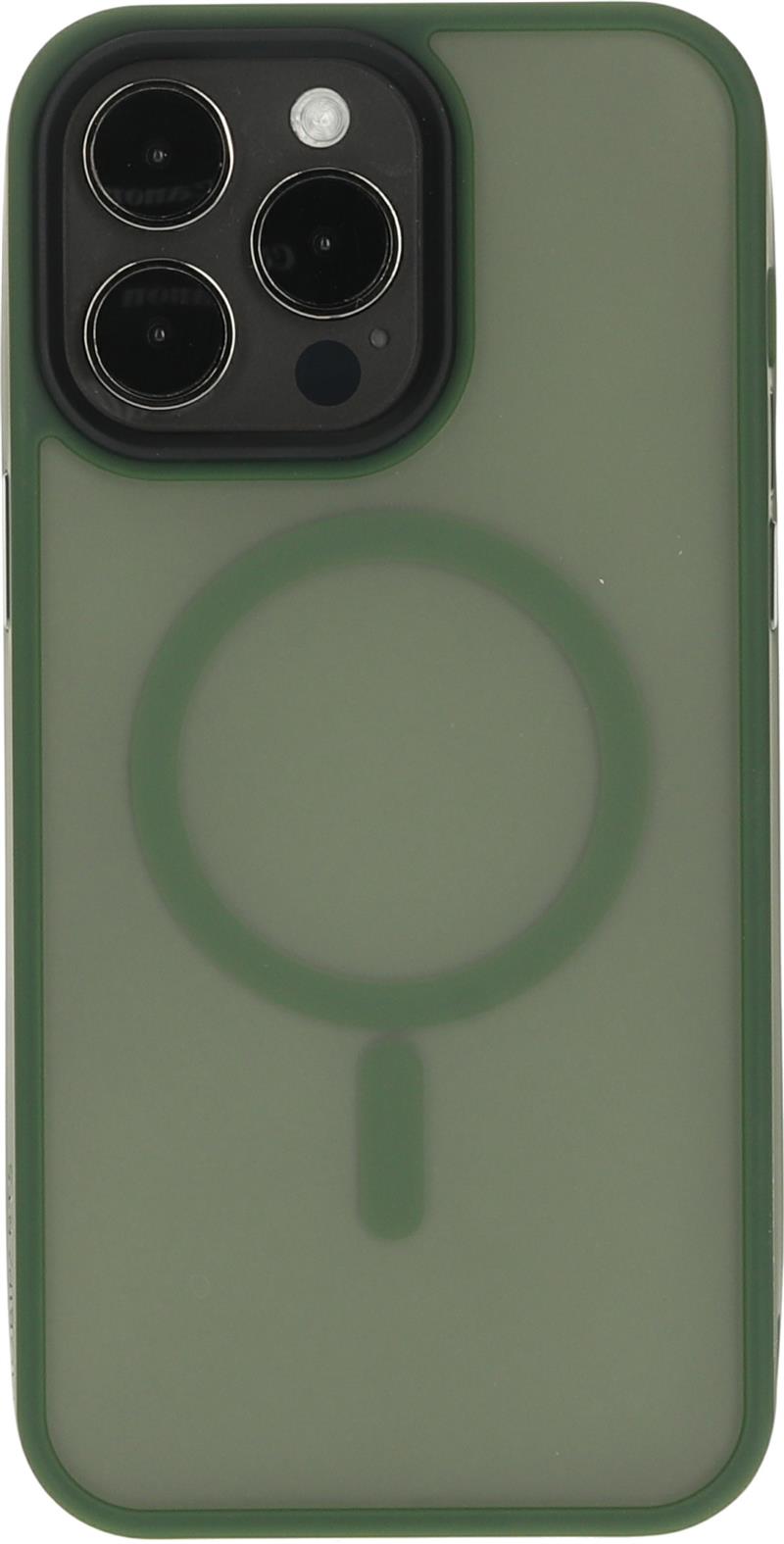 Mobiparts Hardcover Apple iPhone 15 Pro Max Satin Green (Magsafe Compatible)