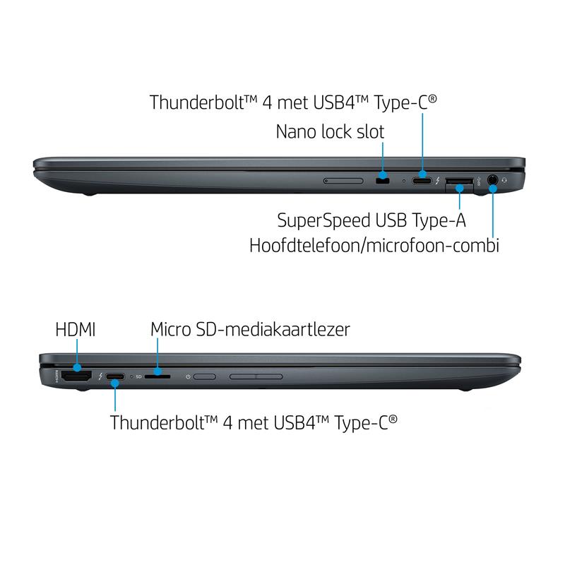 HP Elite Dragonfly Chromebook Enterprise i5-1245U 34,3 cm (13.5"") WUXGA+ Intel® Core™ i5 16 GB LPDDR4x-SDRAM 256 GB SSD Wi-Fi 6 (802.11ax) Chrome OS 