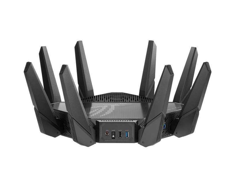 ASUS ROG Rapture GT-AX11000 Pro draadloze router Gigabit Ethernet Tri-band (2.4 GHz / 5 GHz / 5 GHz) Zwart