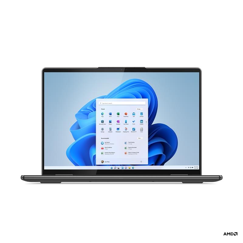 Lenovo Yoga 7 6800U? Hybride (2-in-1) 35,6 cm (14"") Touchscreen 2.2K AMD Ryzen™ 7 16 GB LPDDR5-SDRAM 512 GB SSD Wi-Fi 6E (802.11ax) Windows 11 Home G