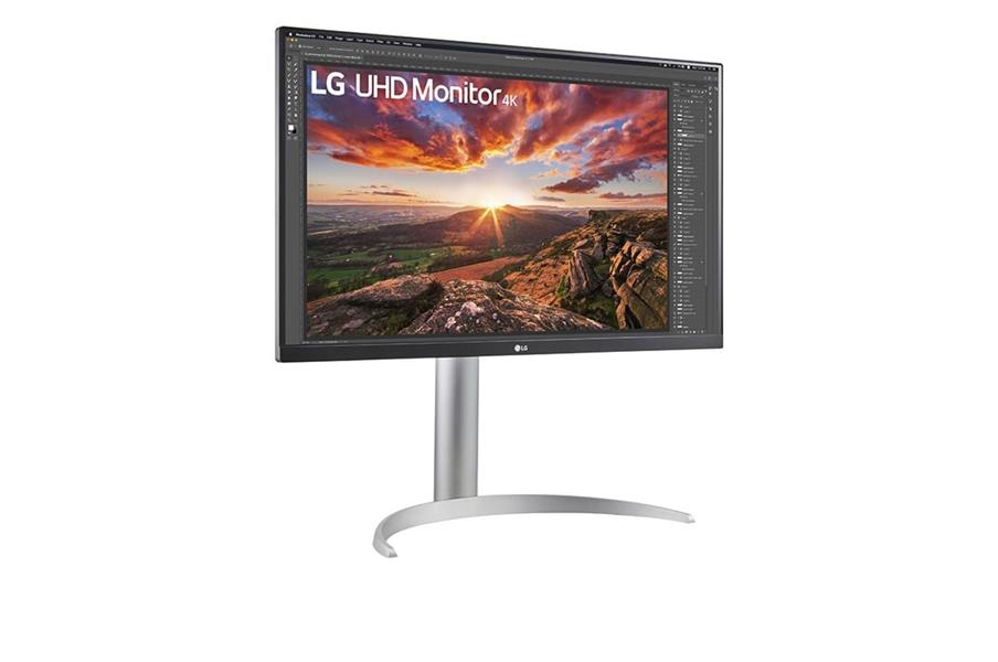 LG 27UP850N-W LED display 68,6 cm (27"") 3840 x 2160 Pixels 4K Ultra HD Zilver, Zwart