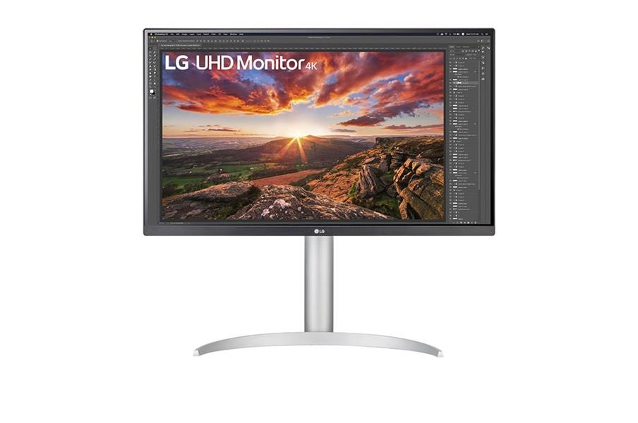 LG 27UP850N-W LED display 68,6 cm (27"") 3840 x 2160 Pixels 4K Ultra HD Zilver, Zwart