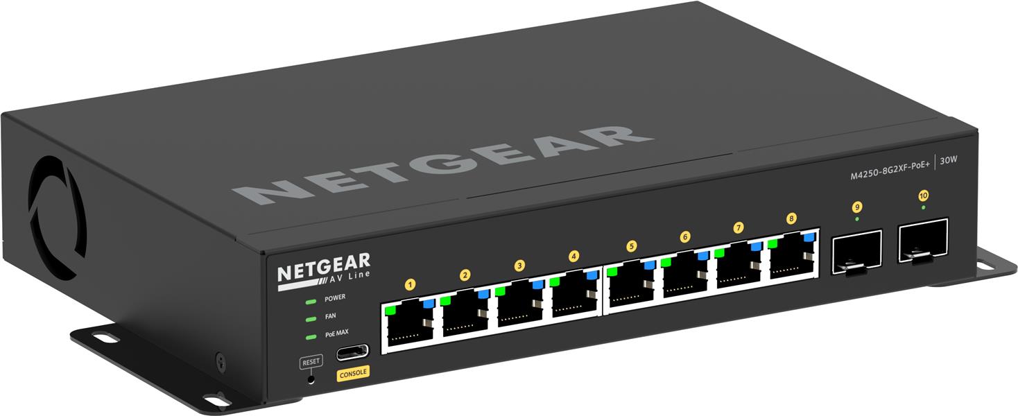 NETGEAR GSM4210PX-100EUS netwerk-switch Managed L2/L3 Gigabit Ethernet (10/100/1000) Power over Ethernet (PoE) Zwart