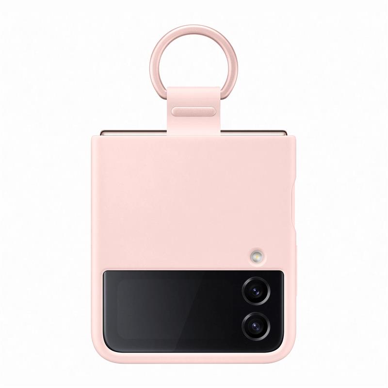  Samsung Silicone Cover with Ring Galaxy Z Flip4 Pink