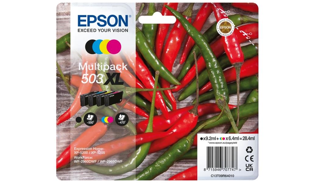 Epson C13T09R94010 inktcartridge 4 stuk(s) Origineel Hoog (XL) rendement Zwart, Cyaan, Magenta, Geel