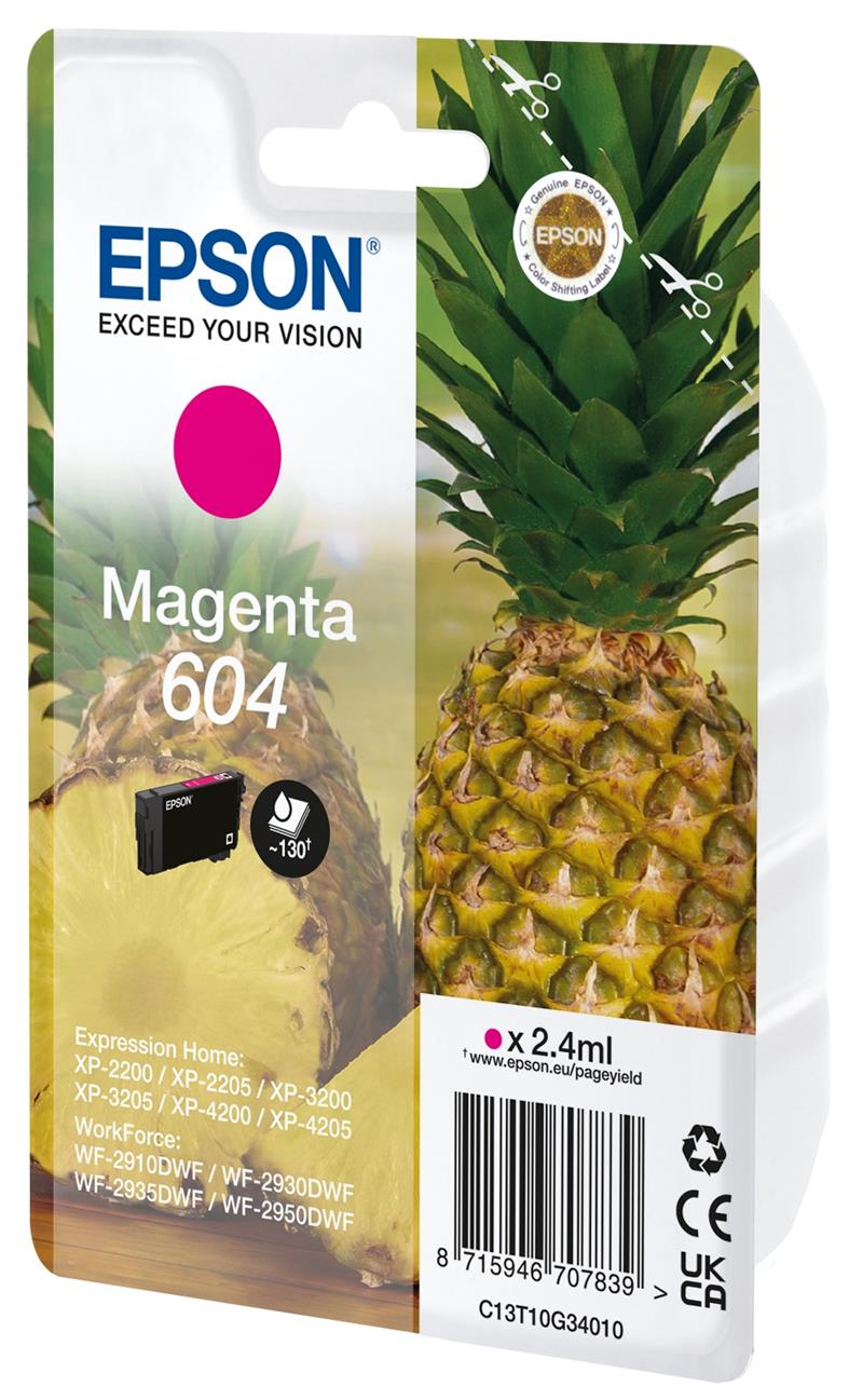 EPSON Singlepack Magenta 604 Ink