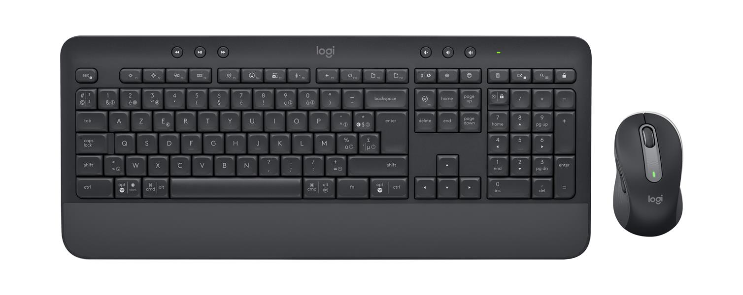 Logitech Signature MK650 Combo For Business toetsenbord Inclusief muis RF-draadloos + Bluetooth AZERTY Frans Grafiet