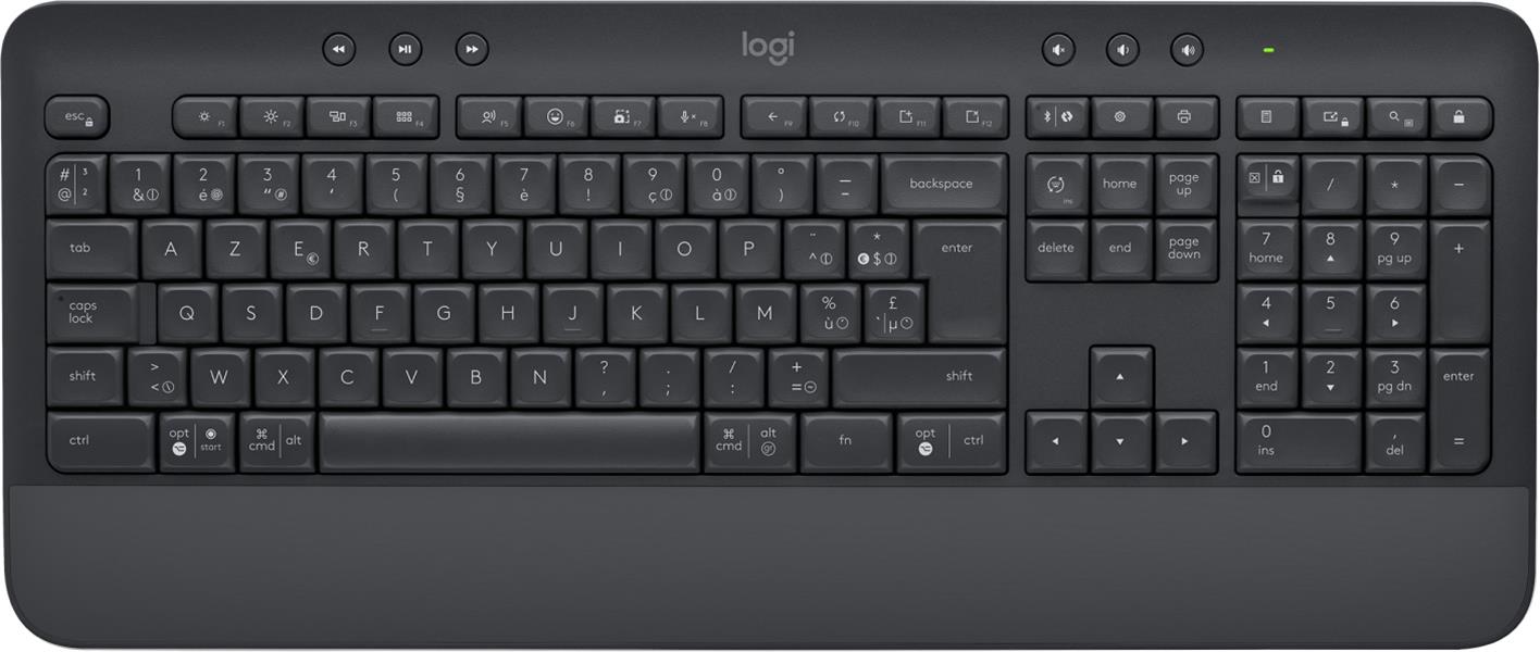 Logitech Signature K650 toetsenbord RF-draadloos + Bluetooth AZERTY Nederlands Grafiet