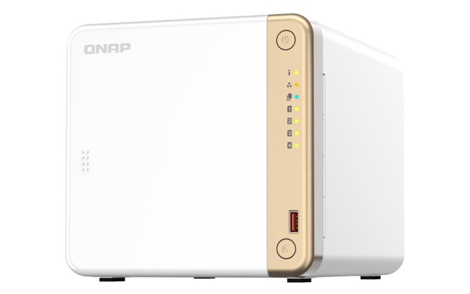 QNAP TS-462-4G data-opslag-server NAS Tower Ethernet LAN Wit N4505