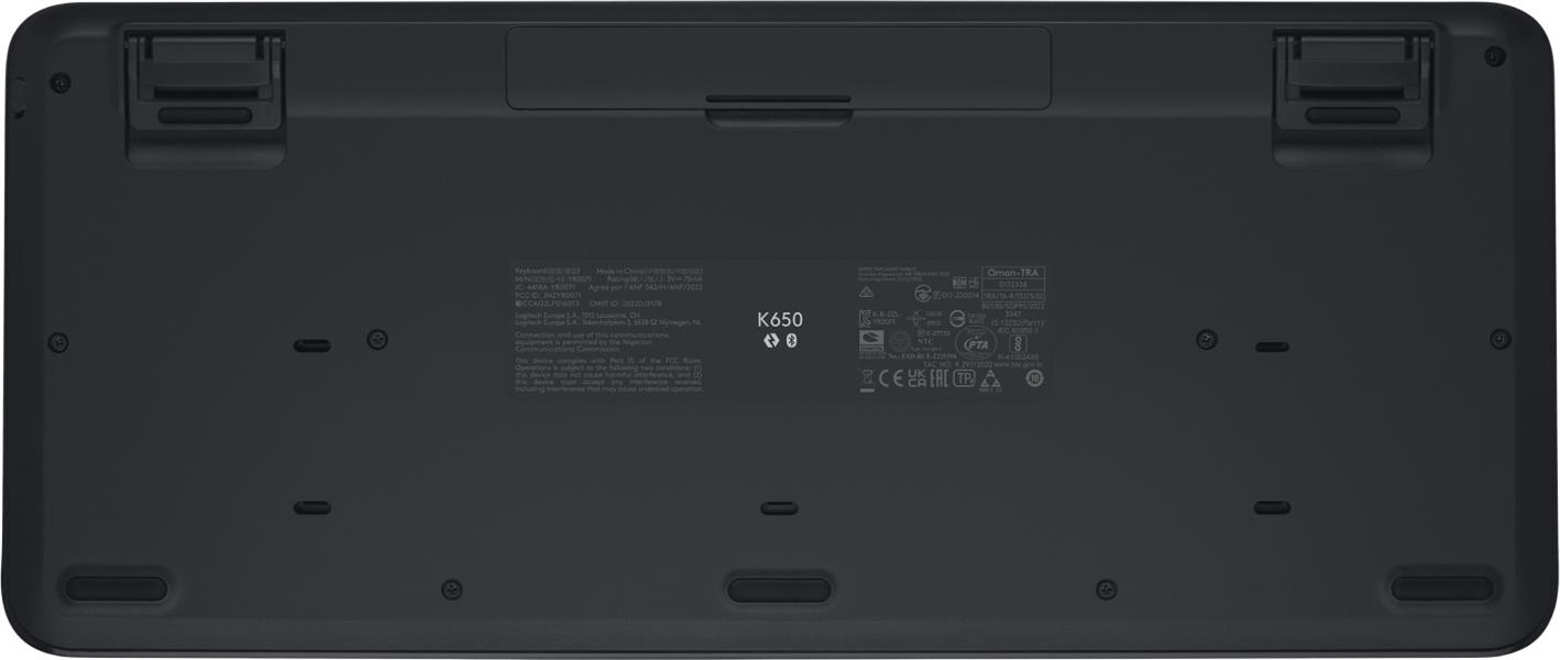 Logitech Signature K650 toetsenbord RF-draadloos + Bluetooth QWERTY Italiaans Grafiet