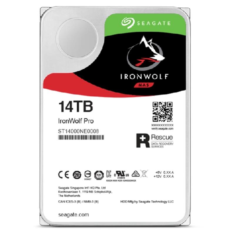 SEAGATE Ironwolf PRO NAS HDD 14TB SATA