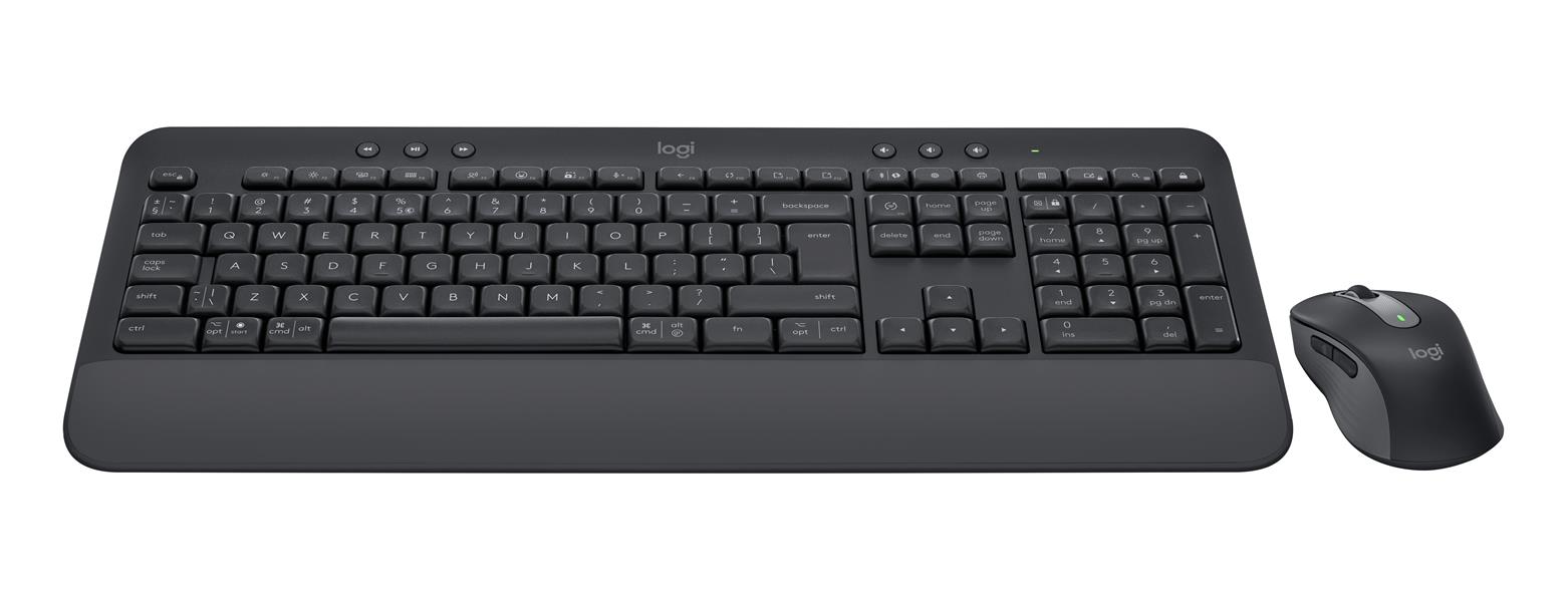 Logitech Signature MK650 Combo For Business toetsenbord Inclusief muis RF-draadloos + Bluetooth QWERTY Deens, Fins, Noors, Zweeds Grafiet