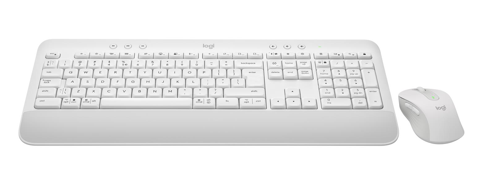 Logitech Signature MK650 Combo For Business toetsenbord Inclusief muis RF-draadloos + Bluetooth QWERTY Deens, Fins, Noors, Zweeds Wit