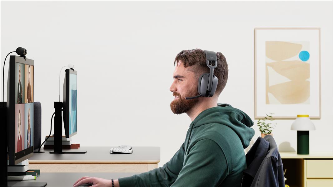 Logitech Zone Vibe Headset Draadloos Hoofdband Oproepen/muziek Bluetooth Grafiet