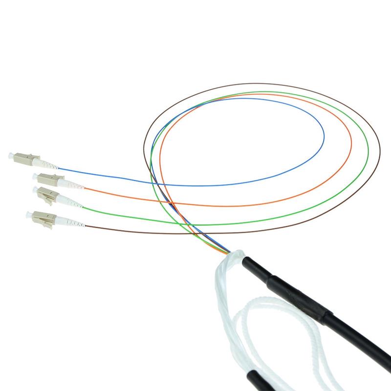 ACT RL2218 Glasvezel kabel 180 m 4x LC OM4 Zwart
