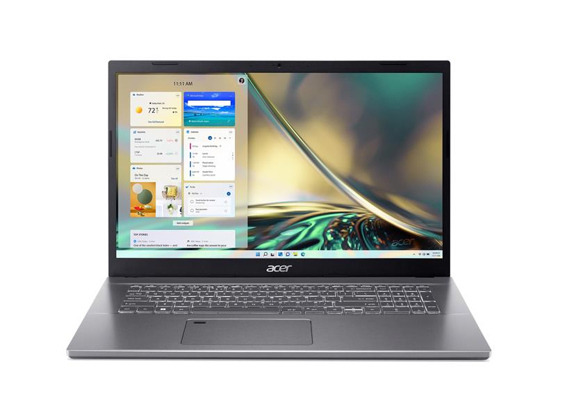 Aspire 5 Pro A517-53G-50WB - QW - 17 3iFHD IPS i5-1235U - 16GB DDR4 - 512GB PCIe NVMe SSD - NVIDIA GeForce MX550 2GB GDDR6 - HD webcam- W11P QWERTY