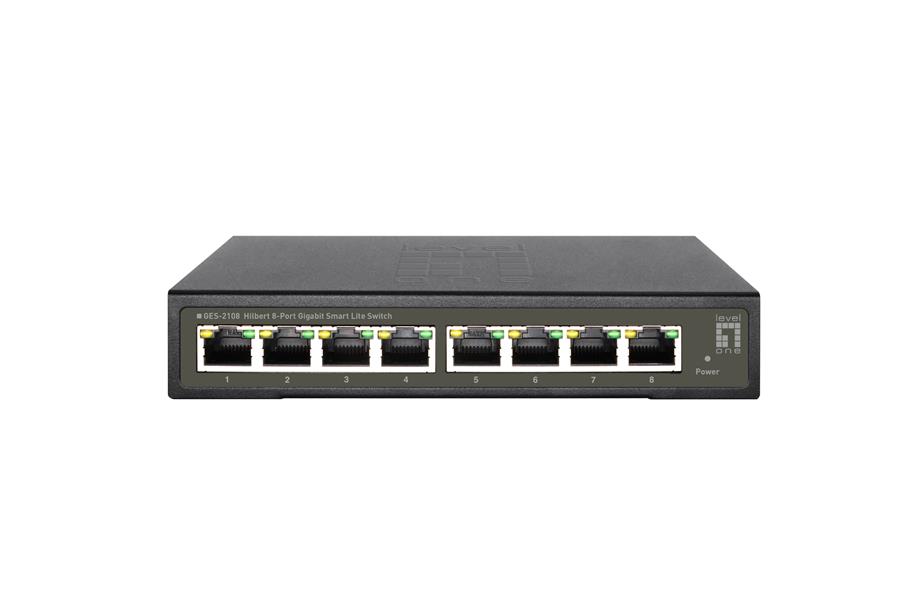 LevelOne GES-2108 netwerk-switch Managed L2 Gigabit Ethernet (10/100/1000) Zwart