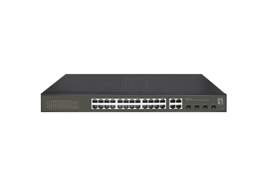 LevelOne GES-2128P netwerk-switch Managed L2 Gigabit Ethernet (10/100/1000) Power over Ethernet (PoE) Zwart