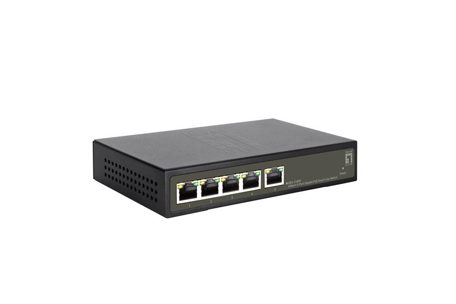 LevelOne GES-2105P netwerk-switch Managed L2 Gigabit Ethernet (10/100/1000) Power over Ethernet (PoE) Zwart